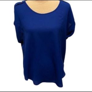 Dark Blue Shirt with Button Detail Size XL